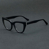 Carla Acetate Cat Eye Glasses Frame Cat Eye Frames Southood Black